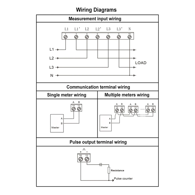 3-Phasen-Energiezähler WLAN-Energie zähler kWh Leistungs monitor Watt meter Tuya App Fernsc halter aus 3x190/230 v/400vac