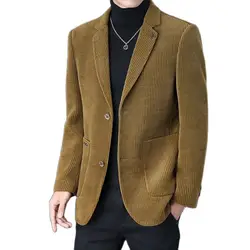 Boutique Men's Fashion Business Casual Solid Color Korean Version of The Trend Simple Casual Elite Party Gentleman Suit Blazer