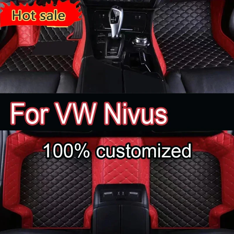 

Утолщенные автомобильные коврики для VW Nivus 2018-2022, дропшиппинг, центр, автомобильные аксессуары для интерьера, 100% подходящие кожаные ковры, коврики Foo