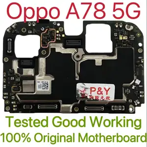 Bilashmart Global Version Original Unlocked Motherboard Oppo A78 5G Tested Circuit Plate Main Logic Board Oppo A78 5G
