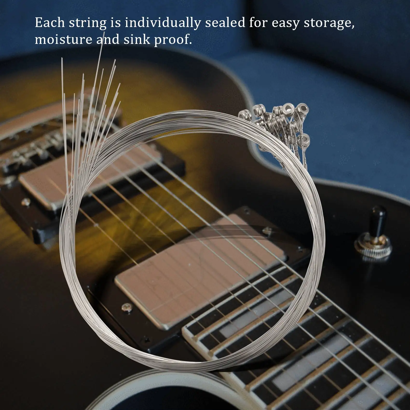 High-end 20-Pack Single Electric Guitar Strings Bulk .011 High E (Medium) 11 Gauge