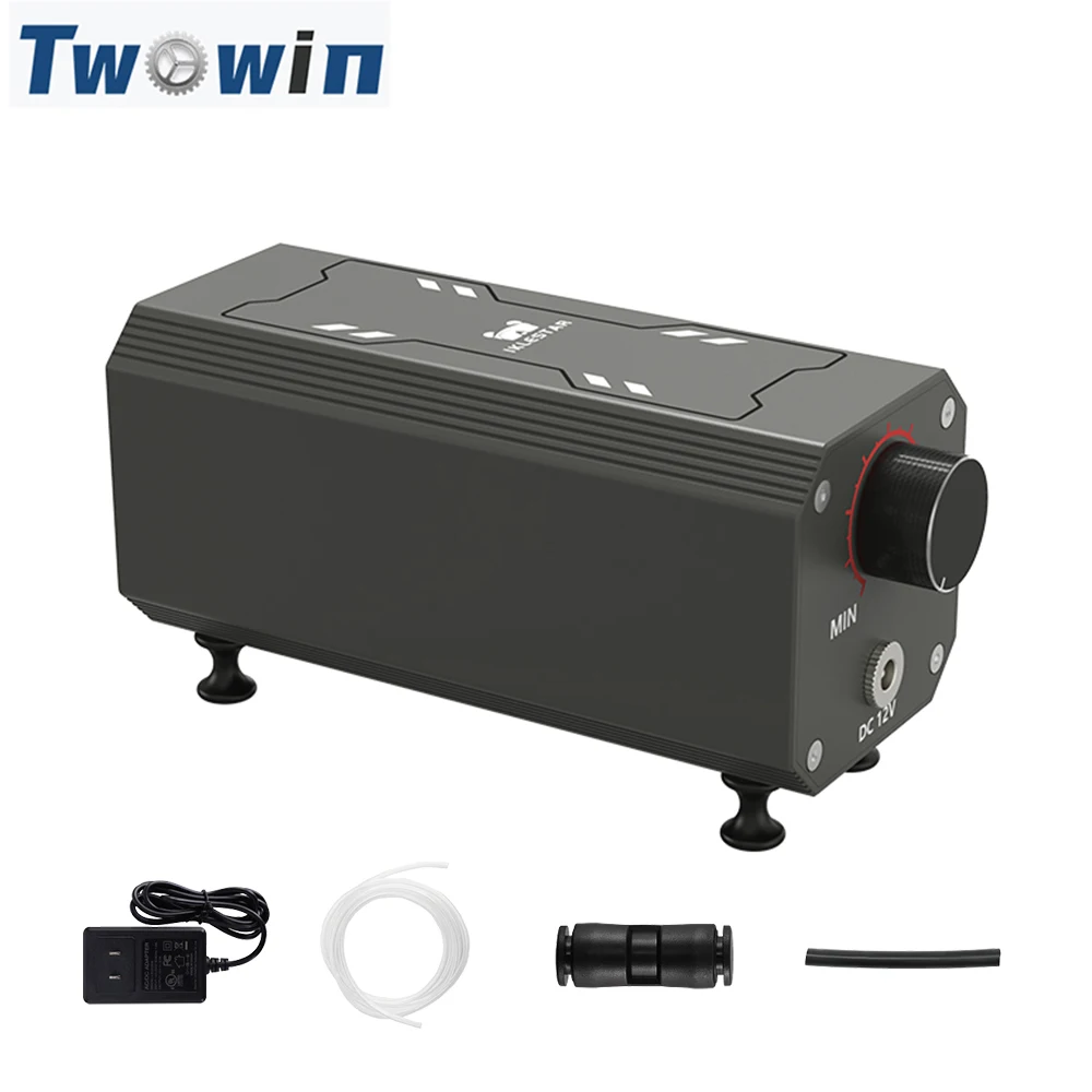 Twowin Air Assist Compressor Ac 110V/220V Laser Air Assist Pomp Voor Laser Cutter En Graveur Instelbaar 10-30 L/Min