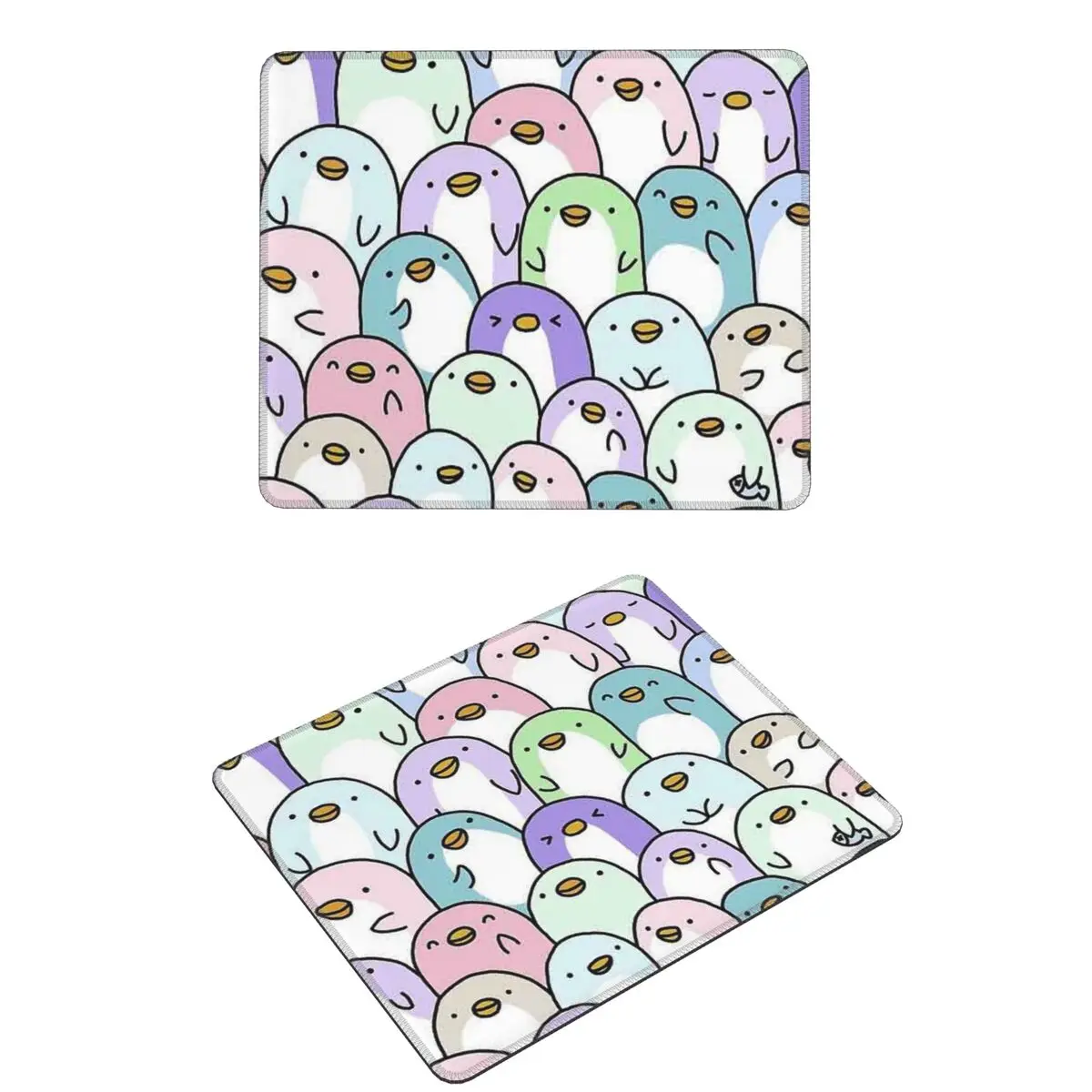 Pinguim Snuggles Mouse Pad Teclado de computador Tapete de mouse para jogos Tapete de mesa para laptop Tapetes de mesa de escritório