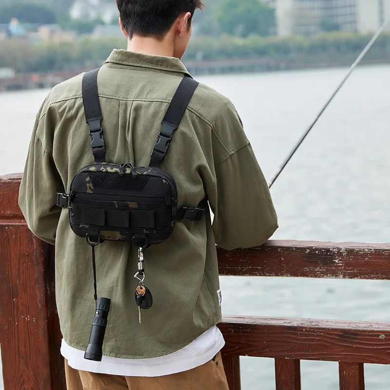 

Lightweight Outdoor Fishing Backpack for Men and Women Multifunctional Sports Tool Bag Camping Chest Bag