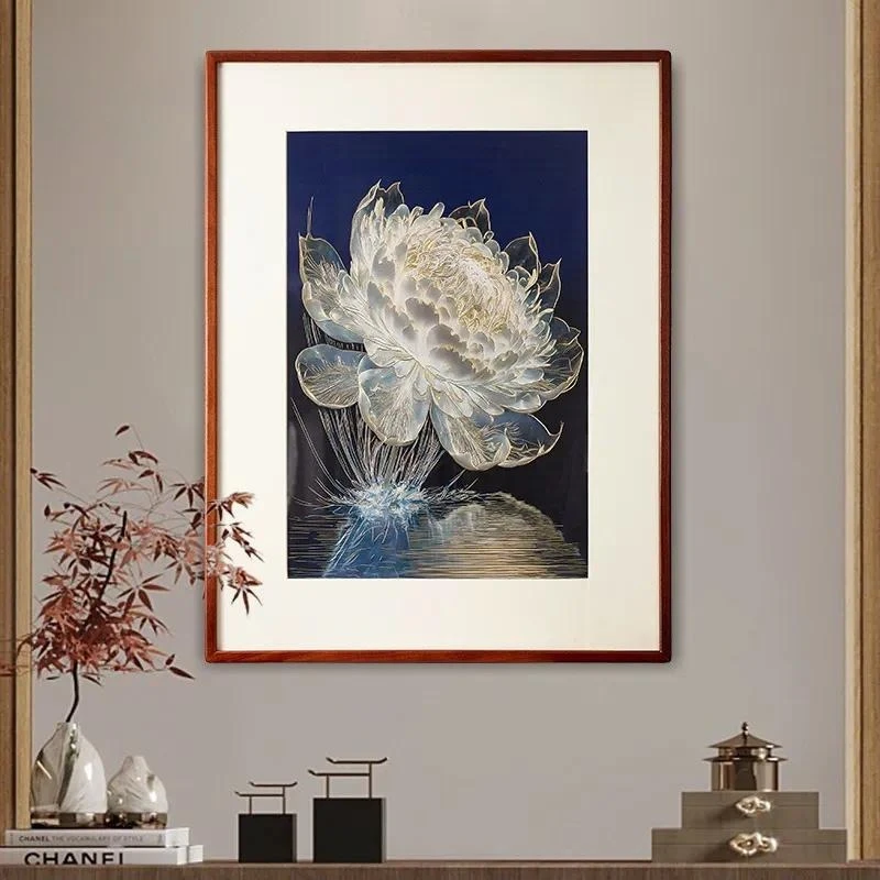 bronze sculpture painting modern light luxury hotel clubhouse decoration wall hanging painting business