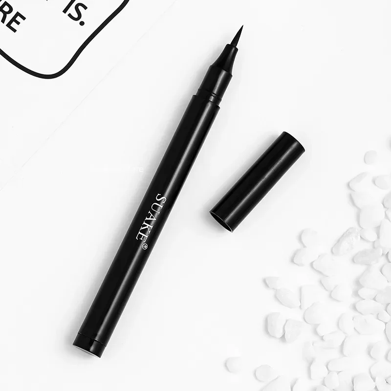 Impermeável rápida secagem delineador líquido, olhos maquiagem ferramenta, beleza caneta, não florescendo eyeliner caneta