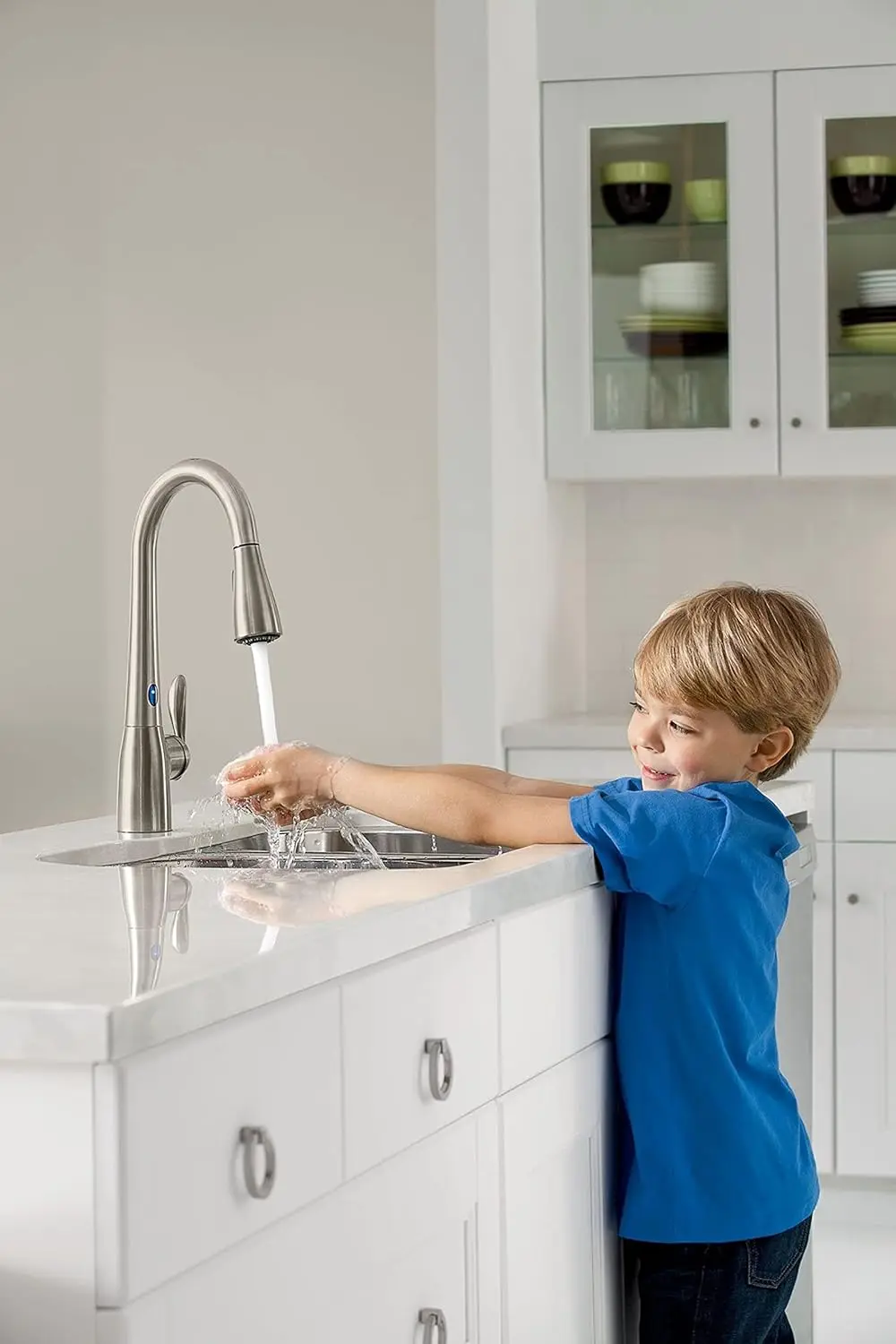 Arbor Spot Resist Stainless Motionsense Two-Sensor Touchless Kitchen Faucet Featuring Power Clean, One-Handle Kitchen Sink