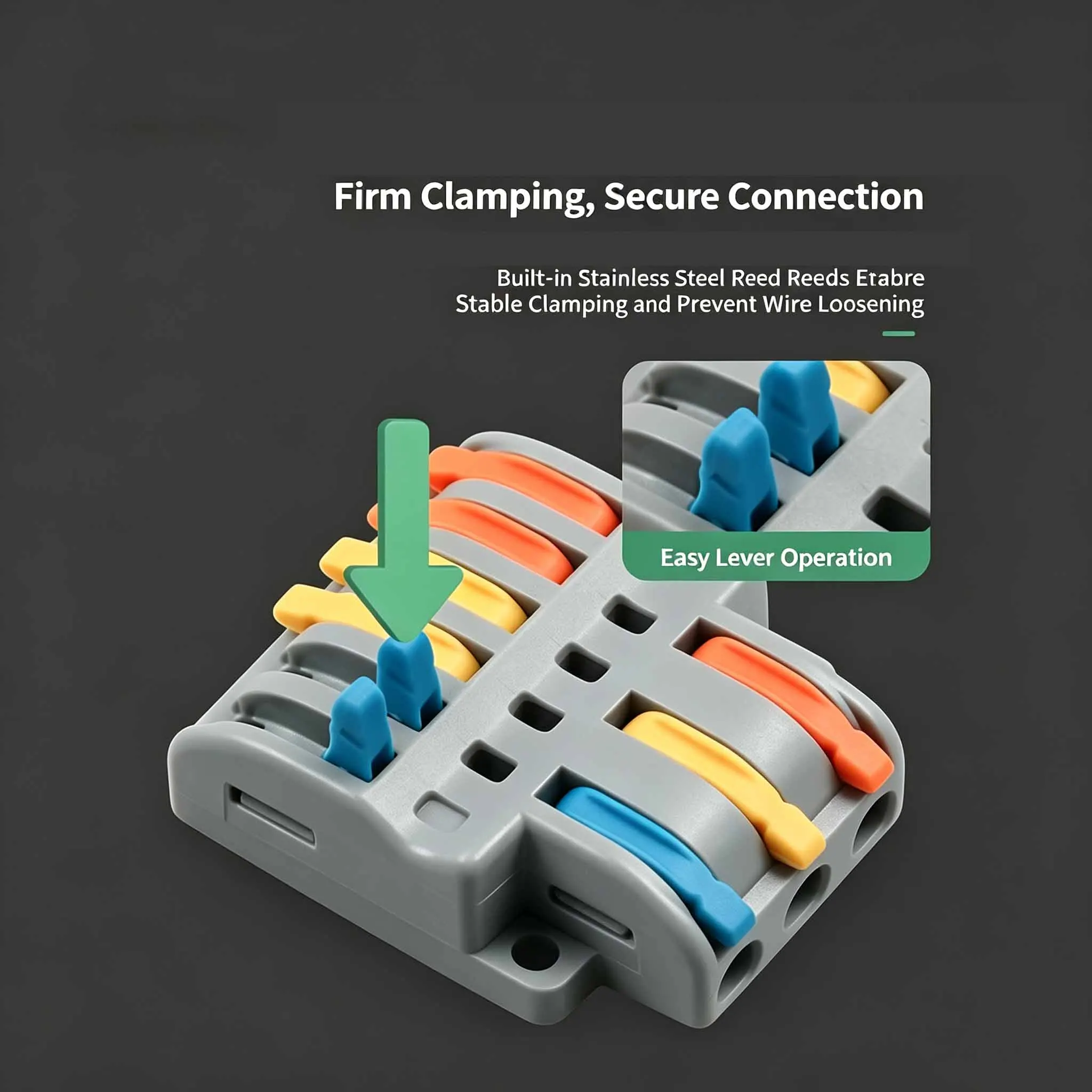 10/30/50PCS Push In Terminal Block 1 In Multiple Out Fast Electrical Cable Connector Universal Compact Wiring Splitter