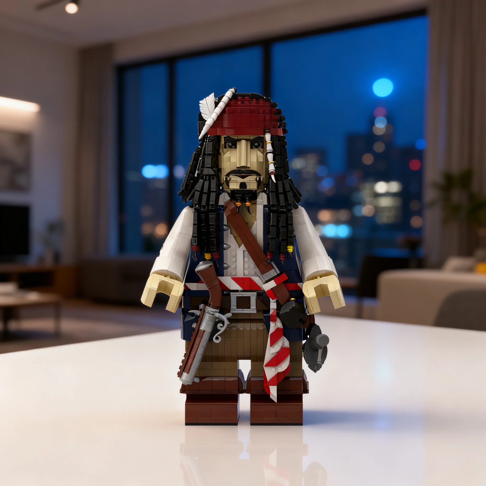 3783pcs MOC Disnay Pirates Captain Jack Sparrow megafigure Model Building Blocks Toy Idea 3D Creative Education Art Birthday