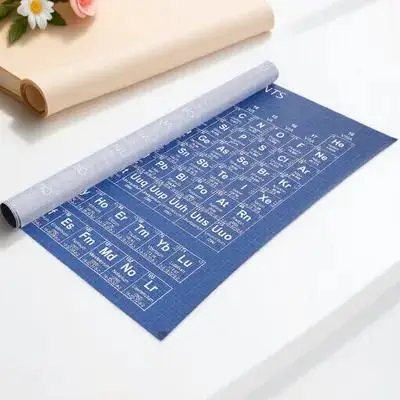 1Pcs Dark Periodic Table Poster School Wall Decor Learning Chart with 118 Elements Number Symbol Name Weight