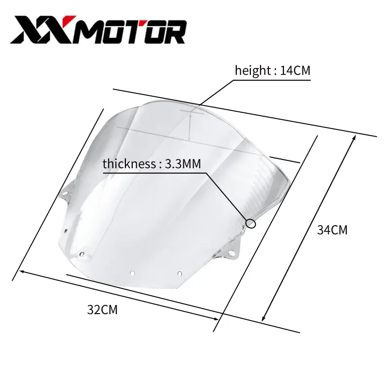 Windshield Windscreen shroud Fairing For KAWASAKI ZX6R 2009 2011 2012 2013 2014 2015 2016 ZX10R 2008 2010 Motorcycle Accessories