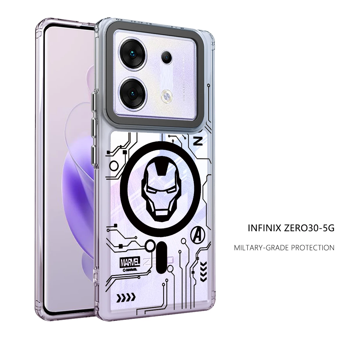 Luxuri Clear Phone Casing For infinix Zero 30 5G Note 40 Pro Plus 5G Acrylic Case infinix Note 40 Pro 30 4G 5G  Cover