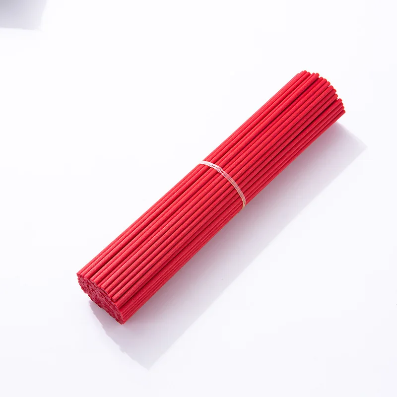 

Red Fiber Rattan Sticks, Essential Oil Reed Diffuser, Aroma Rods for Home Fragrance Diffuse, Air Freshener, 22cm x 3mm