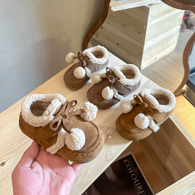 أطفال الأميرة أحذية مع Bowknots لطيف الفتيات حذاء كاجوال الحلو أنيقة 2025 الخريف جديد الأطفال حذاء مسطح لينة أسفل الراحة