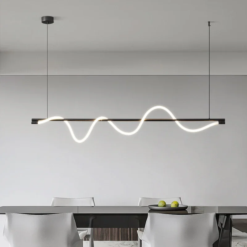 

LED Nordic Restaurant Pendant Black Gold Home Decoration Series Restaurant Pendant Ceiling Pendant Indoor Lighting Fixtures
