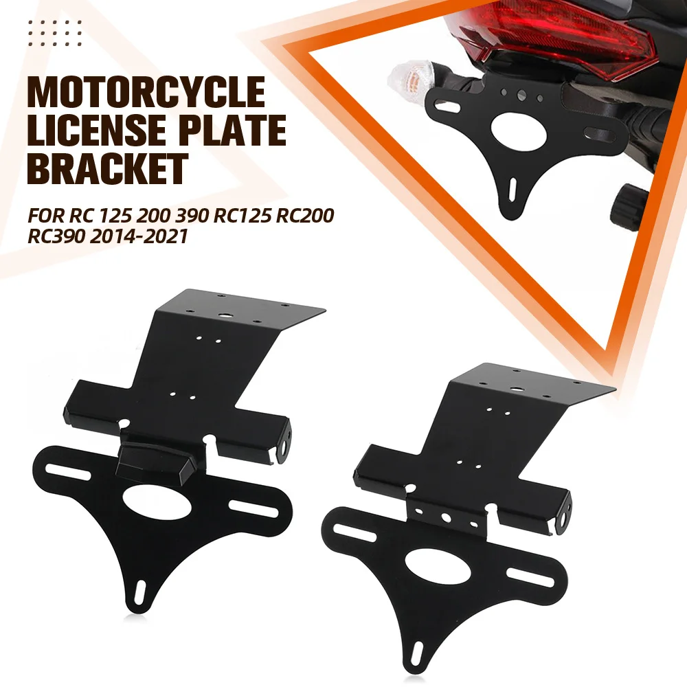 

Motorcycle License Plate Holder Tail Light Bracket Tidy Fender Eliminator For RC 125 200 390 RC125 RC200 RC390 2014 - 2020 2021