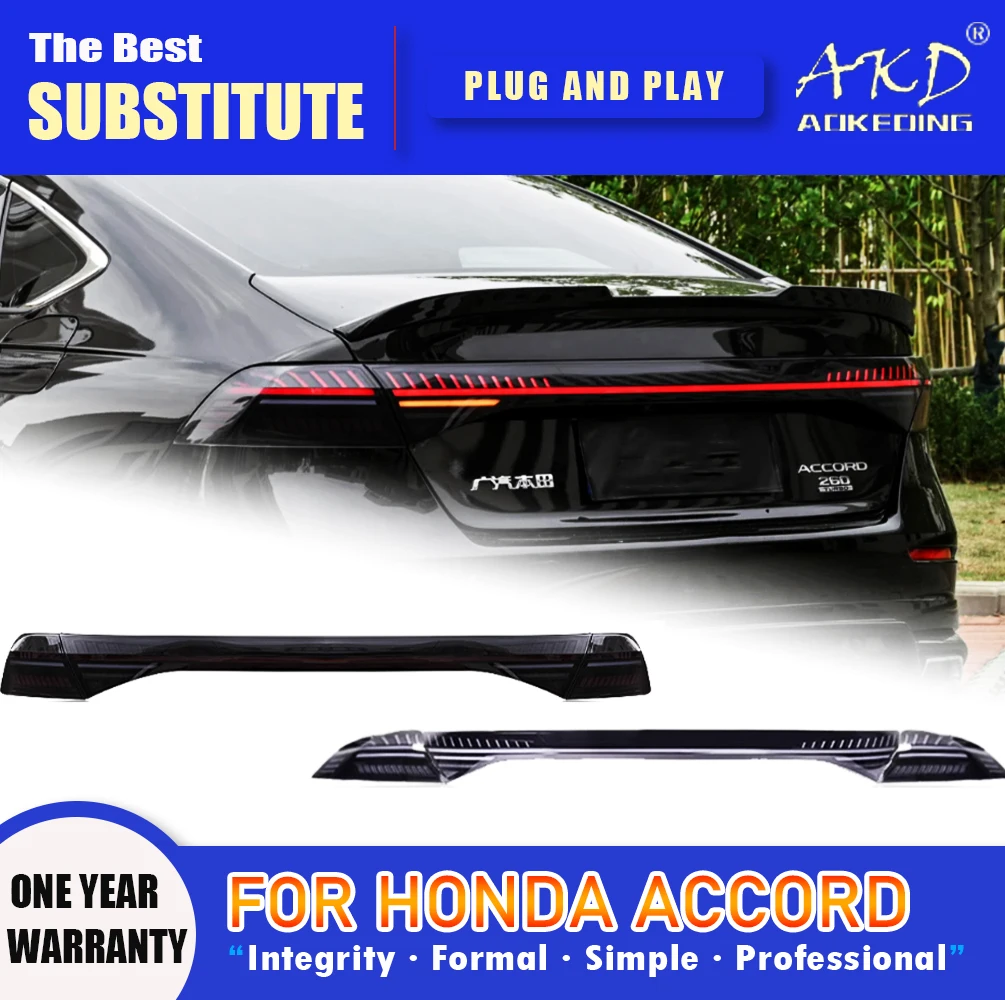 

AKD Tail Lamp for Honda Accord G11 LED Tail Light 2023-2024 Accord X11 Rear Fog Brake Turn Signal Automotive Accessories