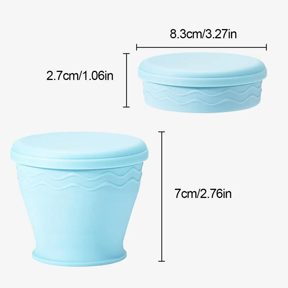 200ml Silicone Collapsible Cup With Lid Retractable Cup Drinking Mug Camping Portable Cup For Outdoor Hiking Camping