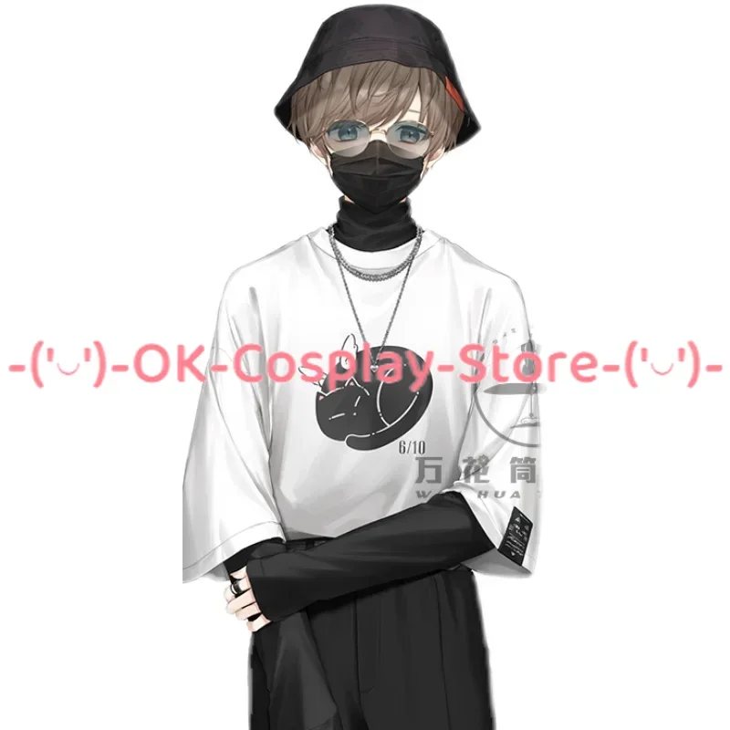 Kanae Cosplay Costume Vtuber Cospaly Clothing Fancy Party Suit Top Shirt Pants Hat Halloween Carnival Uniforms Custom Made