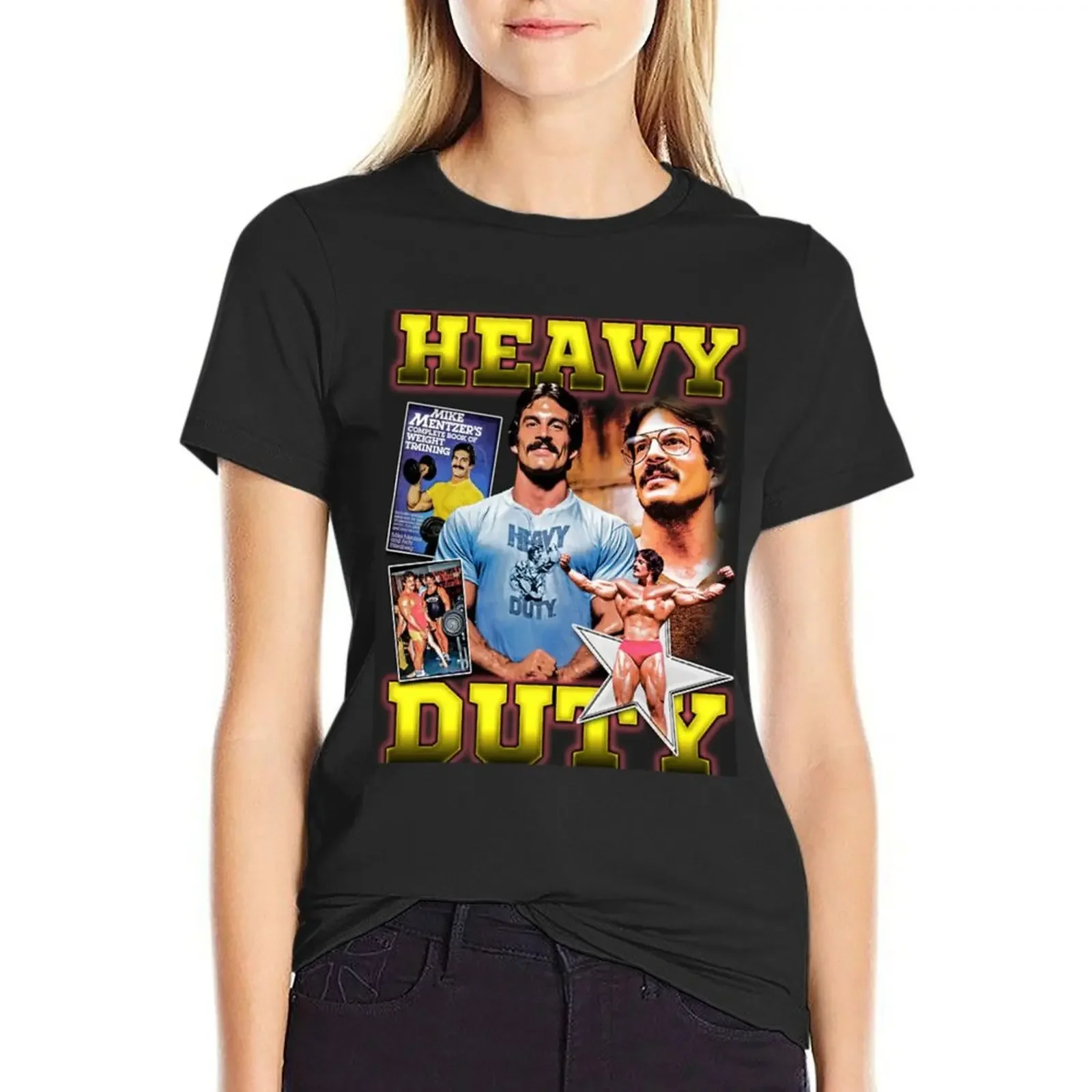 Mike Mentzer - Heavy Duty T-shirt summer top shirts graphic tees Short sleeve tee Women clothes