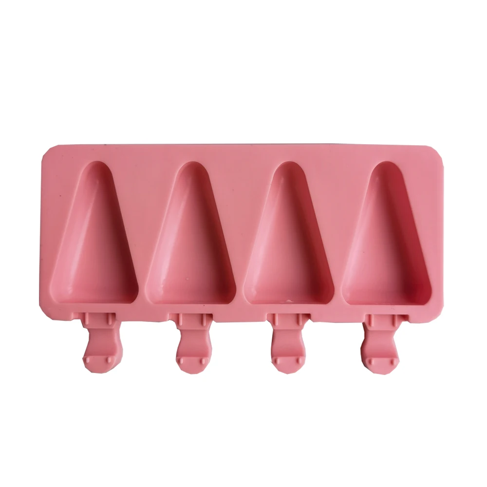 4 cell Ice Pop Popsicle Silicone Mold  Cream Mould Small Size Making Pastry Candy Jelly pudding Chocolate ice cream Tools