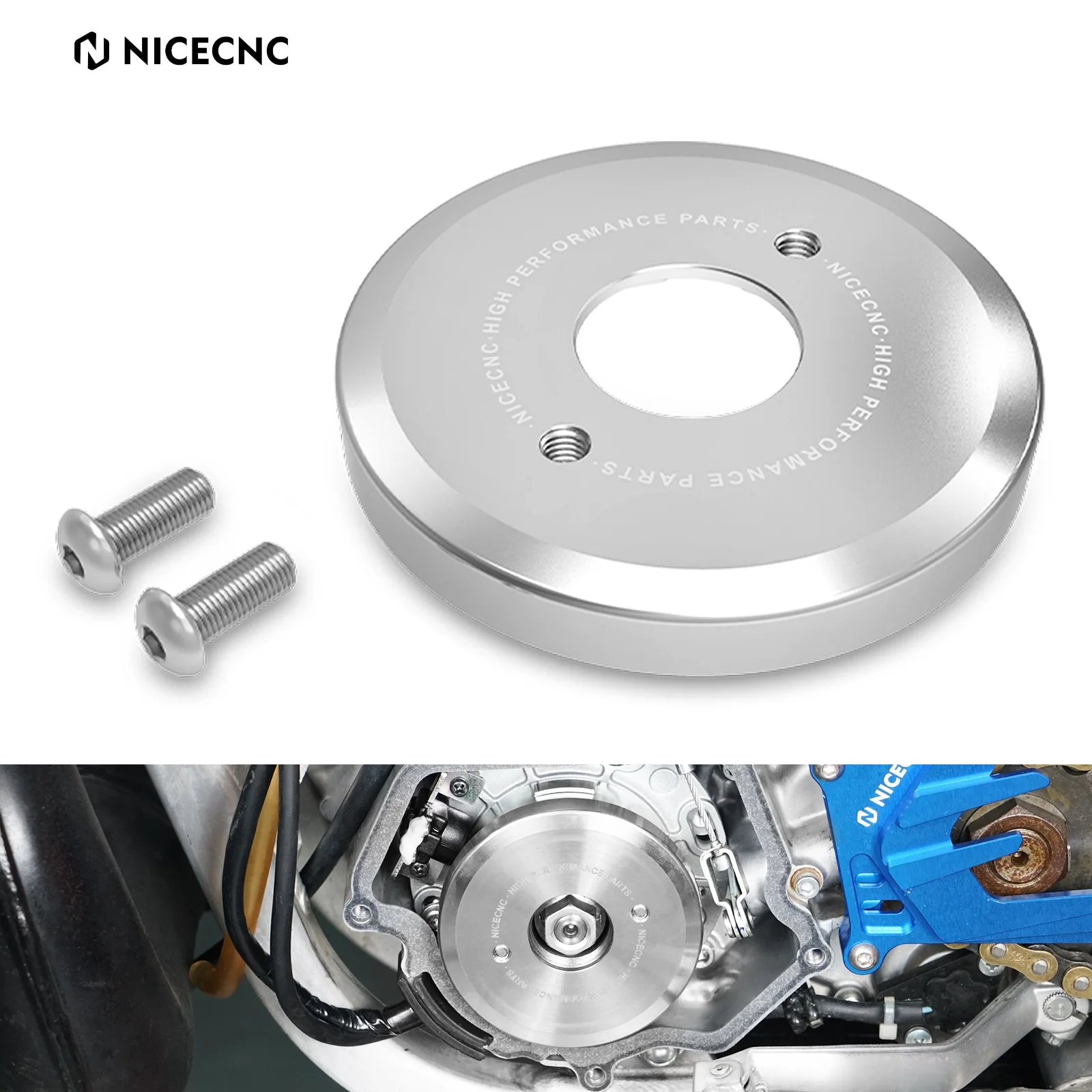 NICECNC 11 oz Motorcycle Flywheel Weight For Yamaha YZ250 2003-2024 YZ250X 2016-2023 2022 2021 2020 Traction Disc Clutch Weight