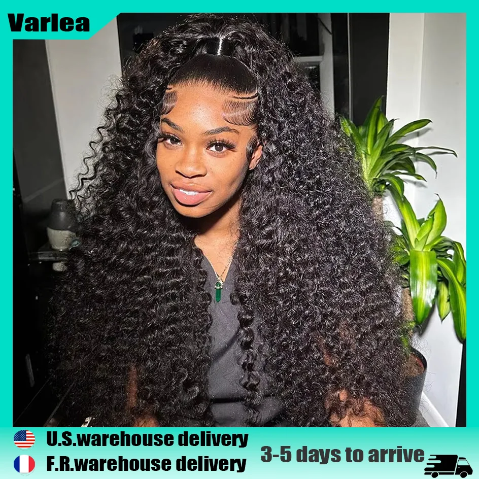 

Varlea Deep Wave Frontal Wig 13x6 Hd Lace Water Wave Human Hair Wig Curly Wigs 13x4 Lace Front Wig Human Hair Brazilian Hair