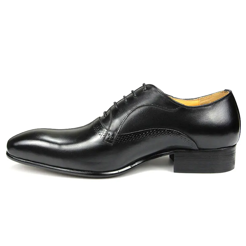 Black Green New Dress Men Shoes Exquisite Lace-up Designer Party Office Oxfords Pointed Toe Big Size 2023 Spring/Autumn