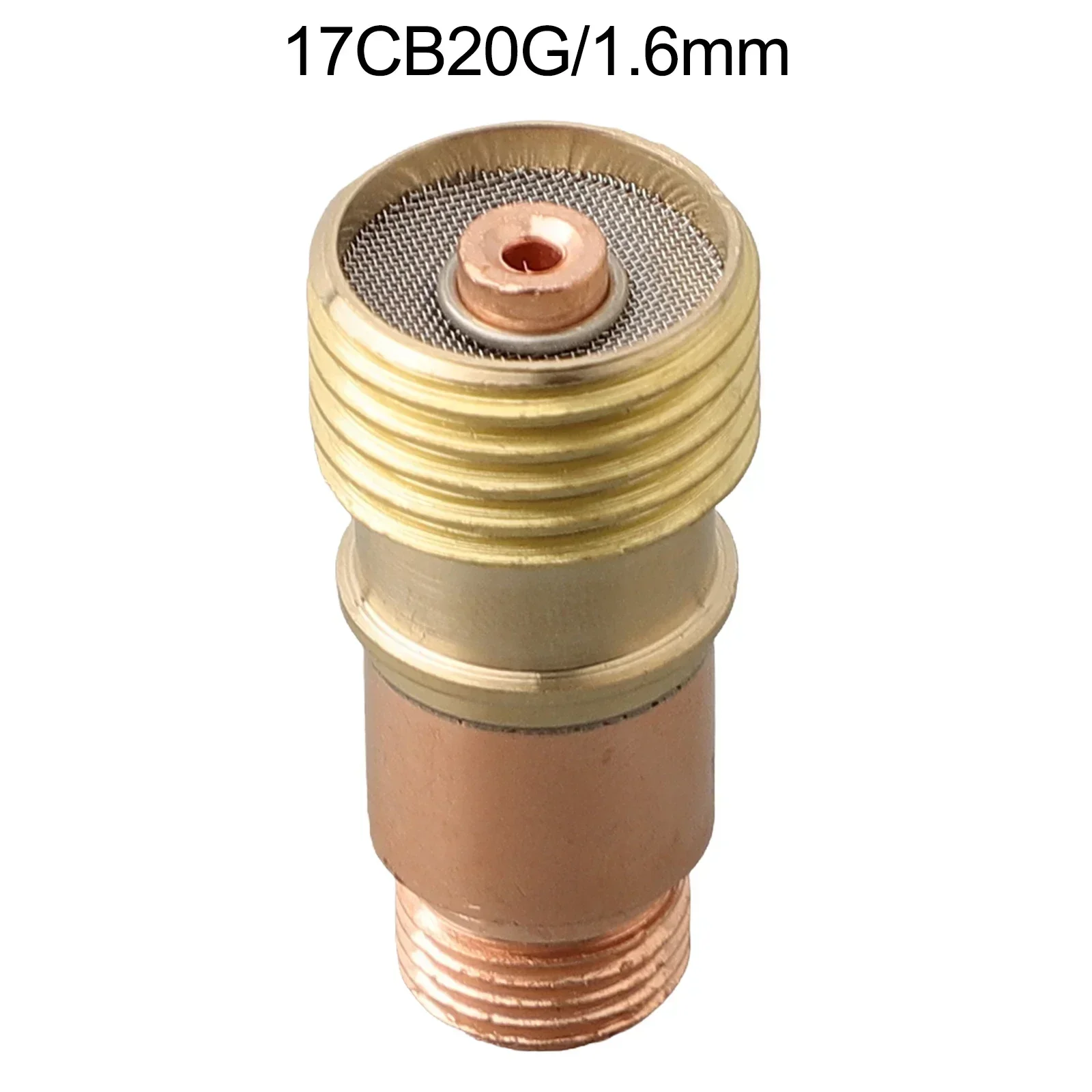 TIG 17GL Collet Body Stubby Gas Lens Connector With Mesh Brass Collets Body Stubby Tig WP-17/18/26 Torch Welding Soldering