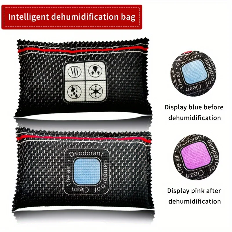 

1 Pack Car Dehumidifier Bag, Reusable Silicone Moisture Absorber Suitable for Windshields and Interiors, No Electricity Needed, Car Dehumidifier Bag for Interior Humidity Control