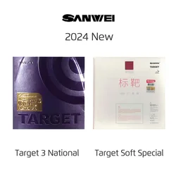 SANWEI 타겟 3 국가 탁구 고무 타겟, 부드러운 특수 탁구 스폰지, 2024 신제품