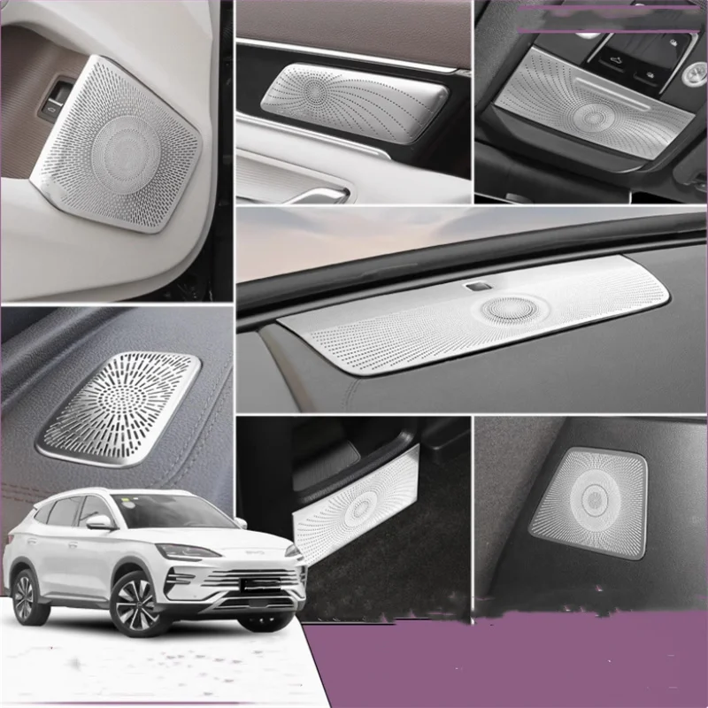 

Для BYD Song plus Dmi EV 2021-2024 салон автомобиля декоративные линии динамик аудио громкоговоритель декоративная крышка отделка Стайлинг автомобиля