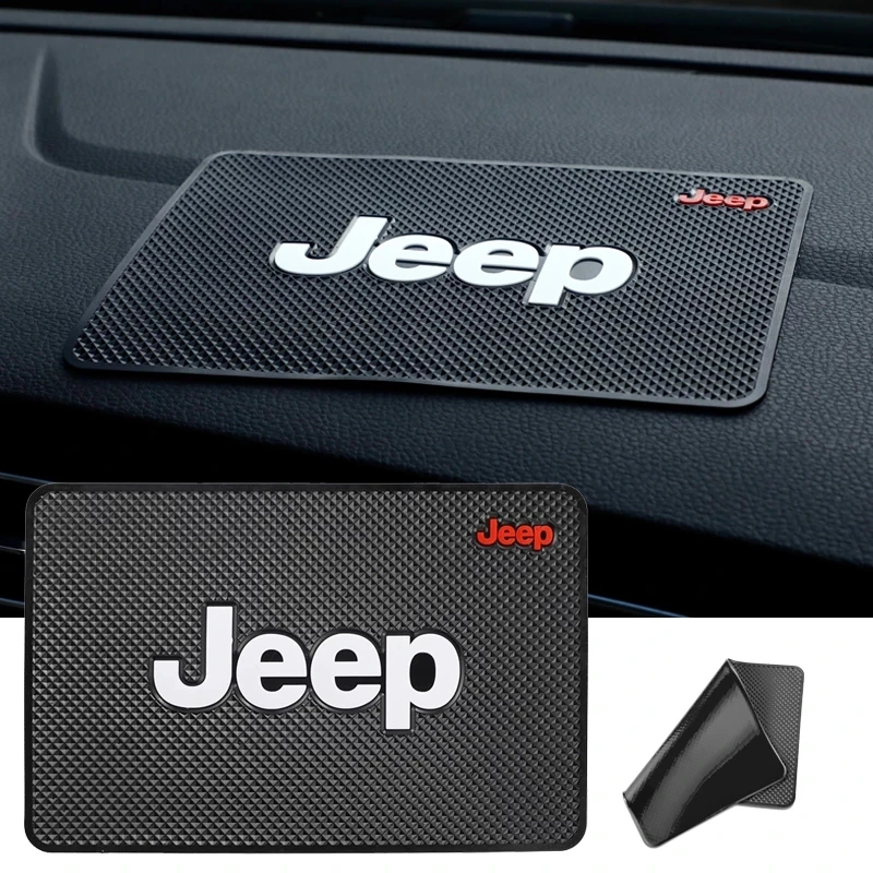 Car Non Slip Mat Sticky Anti Slip PVC Pads Accessories For Jeep Grand Cherokee Wrangler JK Gladiator Compass Renegade Patriot Li