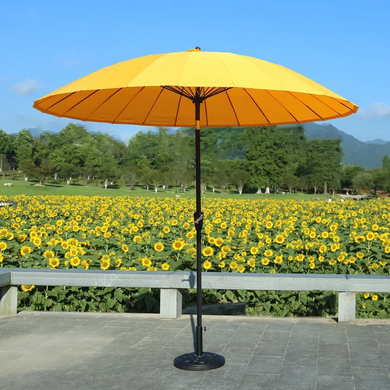 #Modern Retro Patio Umbrellas Homestay Oil Paper Sun Umbrella Balcony Outdoor Terrace Sun Umbrella Simple Mobile Stall Umbrellas