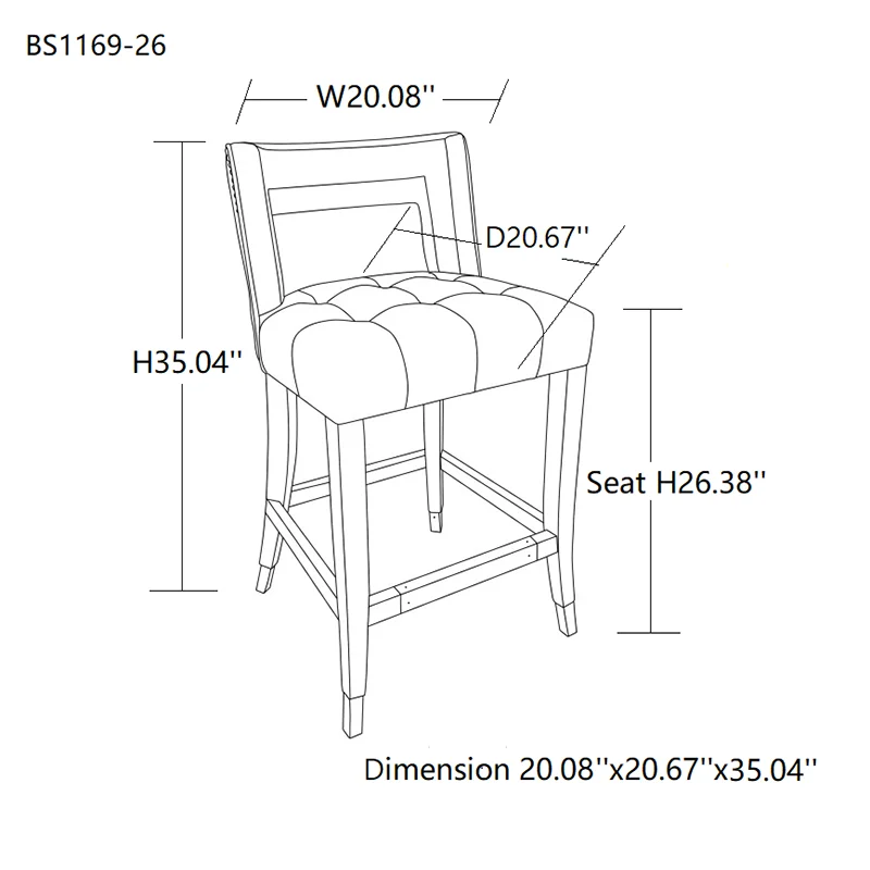 Cadeira moderna com o quadro da madeira maciça para a sala de visitas, cadeira com o espaldar grosso extra, wingback para o quarto