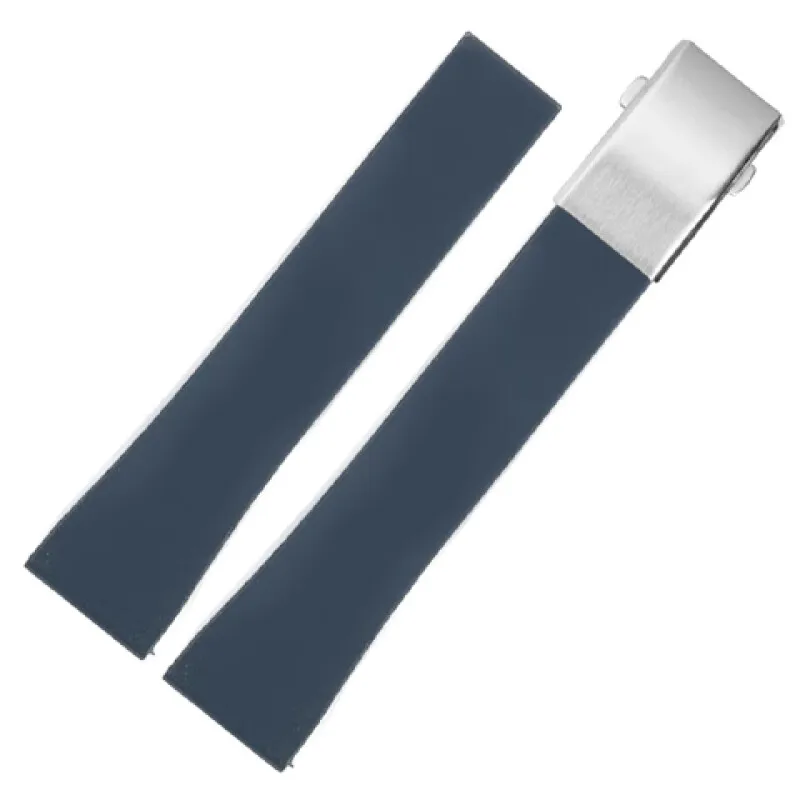 Wysokiej jakości pasek z gumy fluorowej bransoletka dla Longines IWC Seiko Breitling Avenger Blackbird Super Ocean seria pasek do nurkowania