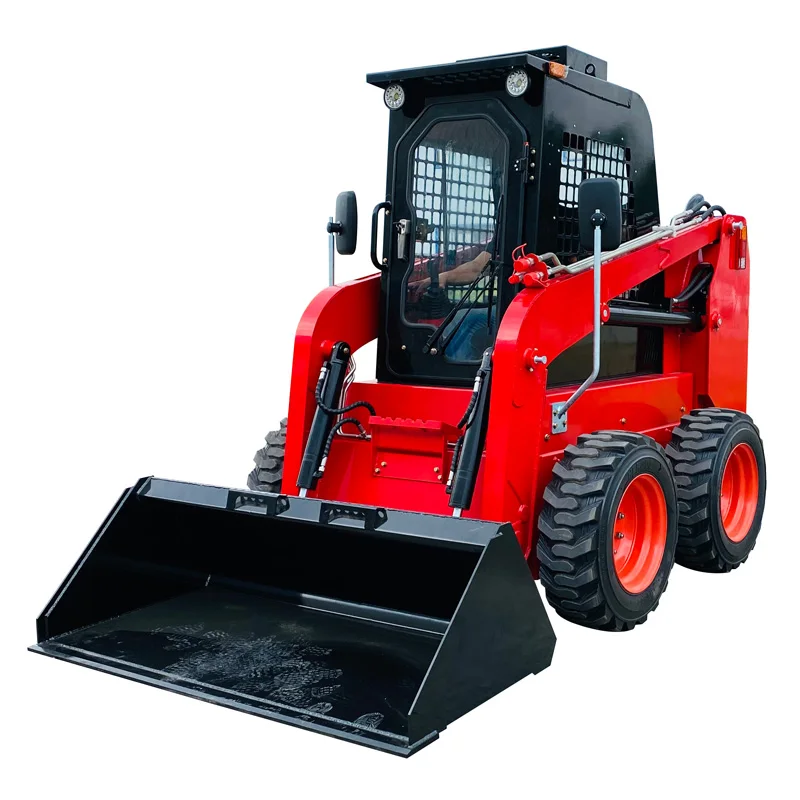 جرافة انزلاقية عجلة مع مرفق سريع للشوكة والمزيد، متعددة الوظائف #5