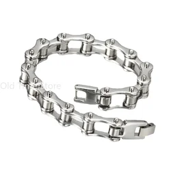 Punk 316L Stainless Steel Bracelet Men Biker Bicycle Motorcycle Chain Men's Bracelets Mens Bracelets Bangles Fashion Jewelry