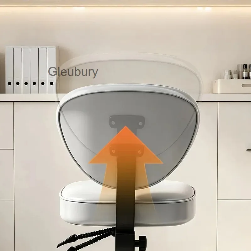 Adjustable Swivel Salon Stool, Metal Base Rolling Wheels, Height Adjustable Work Chair for Dental Clinic Beauty Salon Workspace