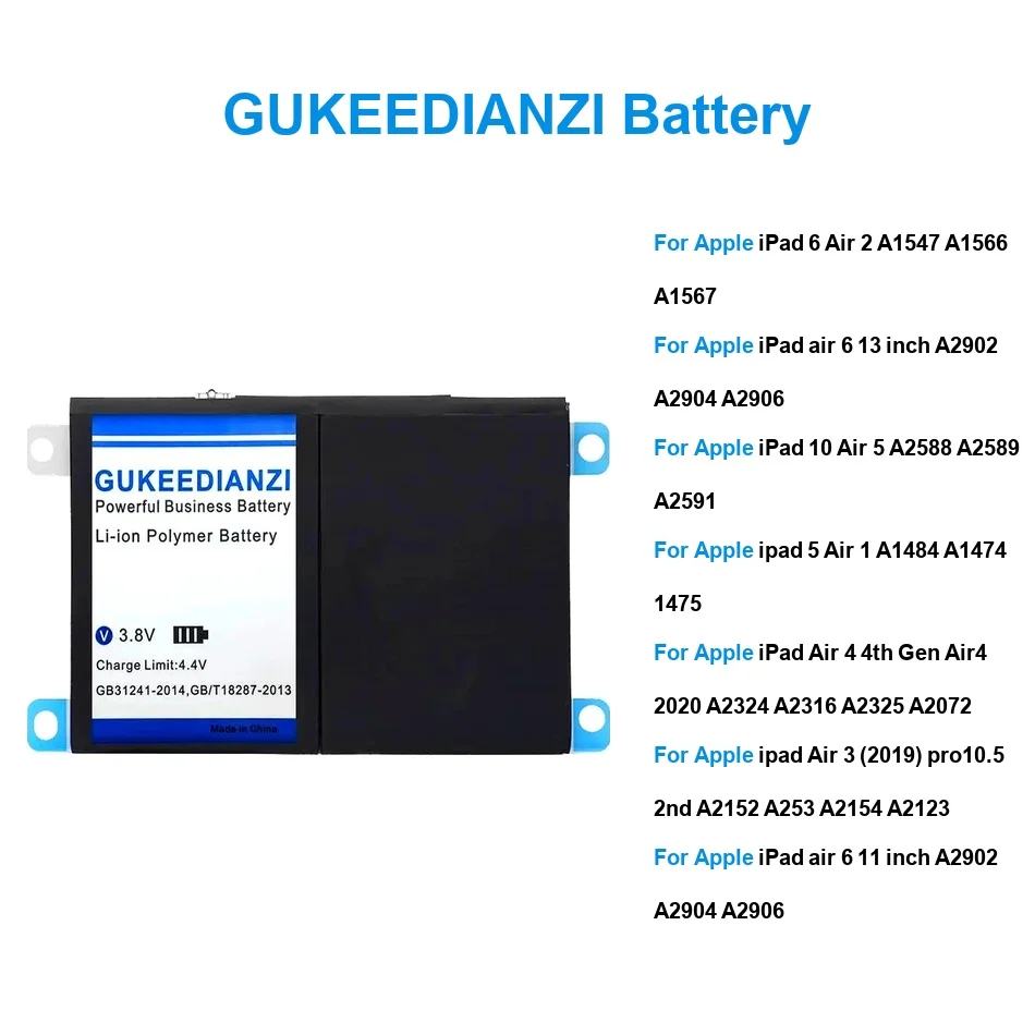 

Аккумулятор для планшетов Stable PAD5 pro10.9 AIR4 PAD6 6400-11000 мАч для Apple iPad 1 2 5 6 10 Air 4TH 1 2 3 4 5 6 11 13 2020 Pro 2019 2ND
