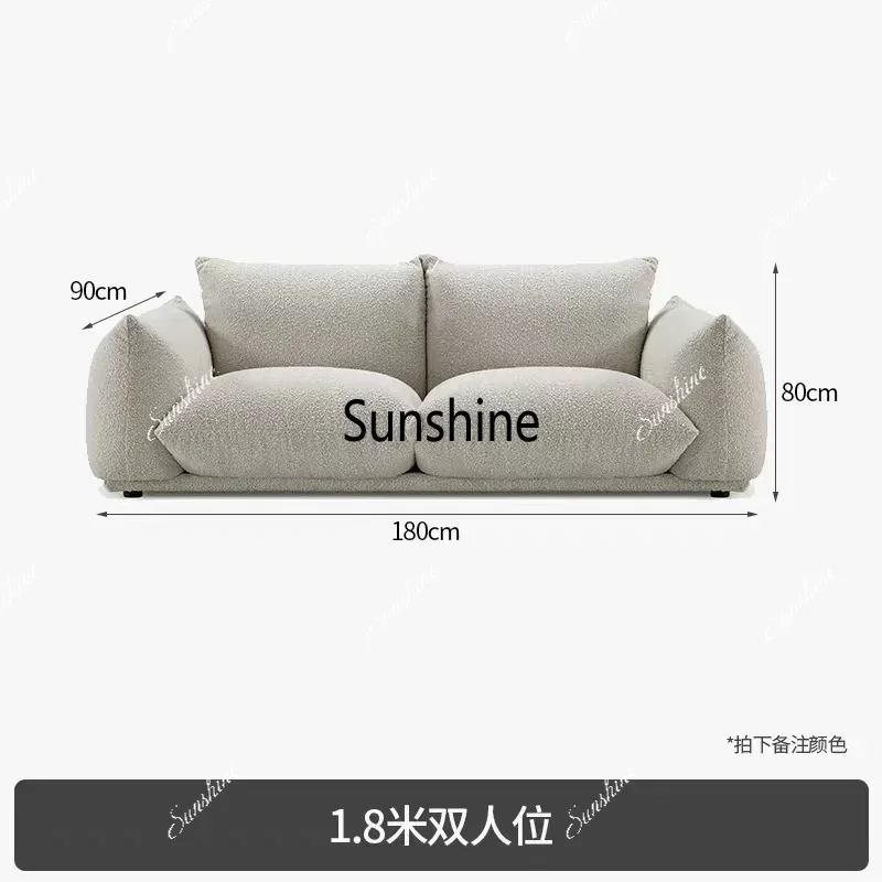 Nordic fabric home quiet wind design light luxury small apartment living room creative minimalist reception sofa  FT