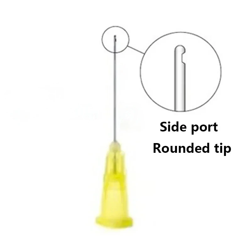 100 pcs/pack Dental Endo Irrigation Needle Tip Dental Root Canal Lateral Rinsing Needles Single Side Opening