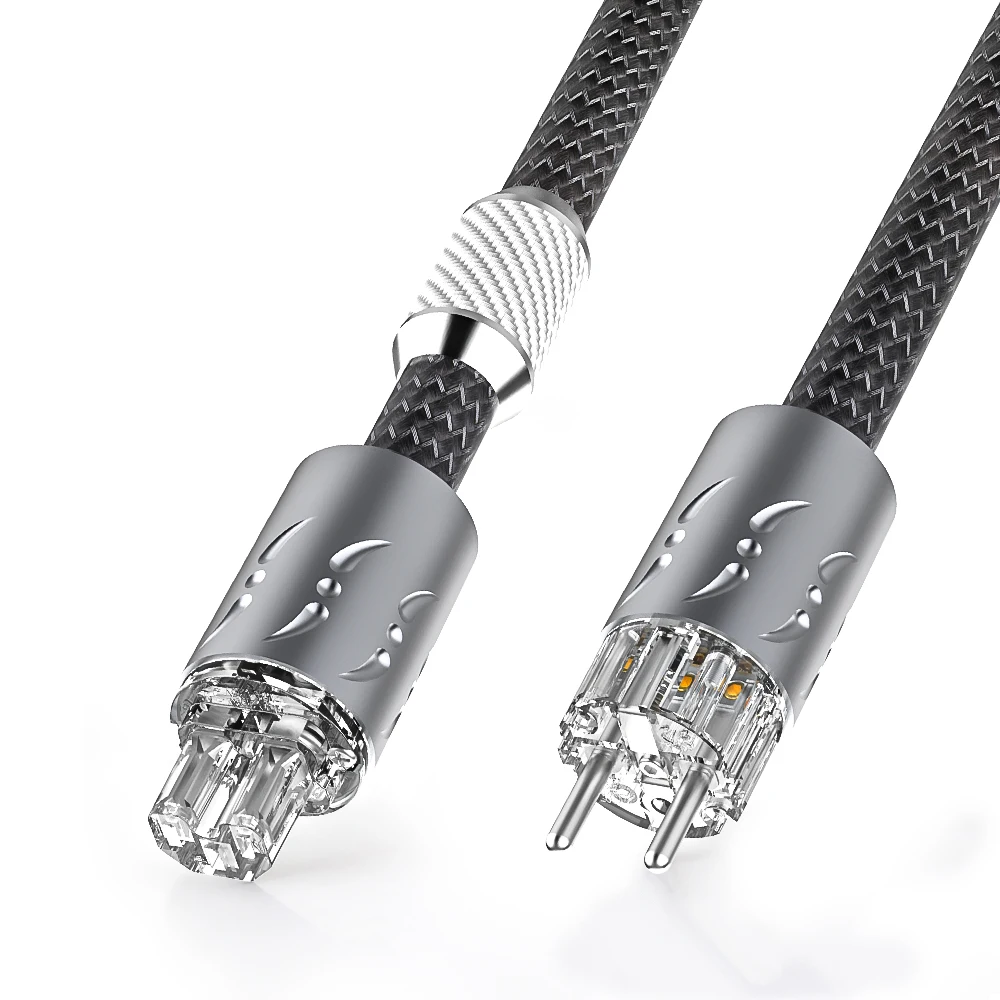 

Viborg VP1501 Audiophile US EU Power Cable 16pcs Multplex Copper with Rhodium Plated EU/US Standard Plug for Hi-Fi Electronics