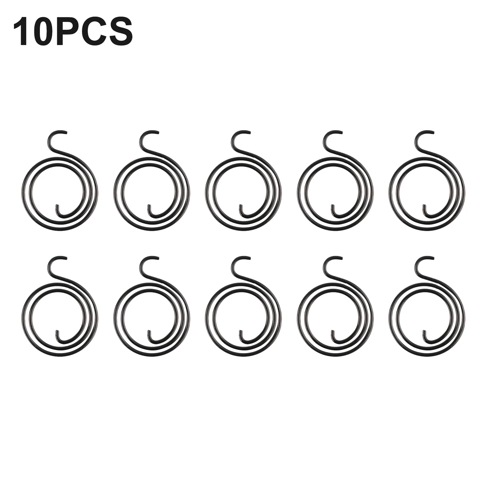 ドアノブハンドル用トーションスプリングスプリング,ステンレス鋼,黒,内径2.5, 28mm,外径19mm