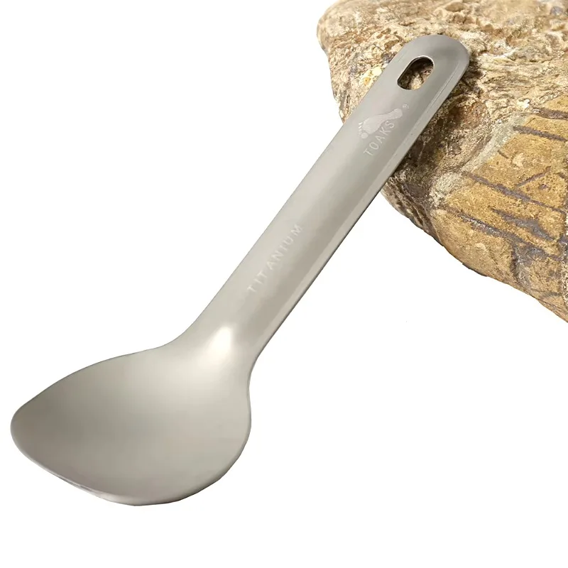 TOAKS Ultralight Titanium Short Handle Spoon Outdoor Camping Hiking Tableware SLV-10