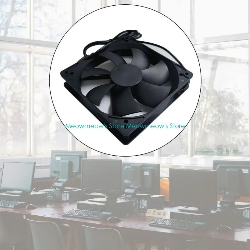 مروحة تبريد USB W91A لحالات الكمبيوتر الشخصي بسرعة وهادئة USB5V مروحة محرك بدون فرش