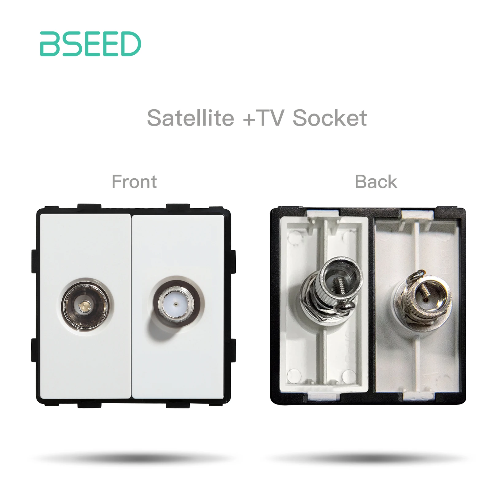 Bseed eu standard usb steckdose rj45 internet fernseher st funktions teile wand steckdose nur glasscheibe diy kombination