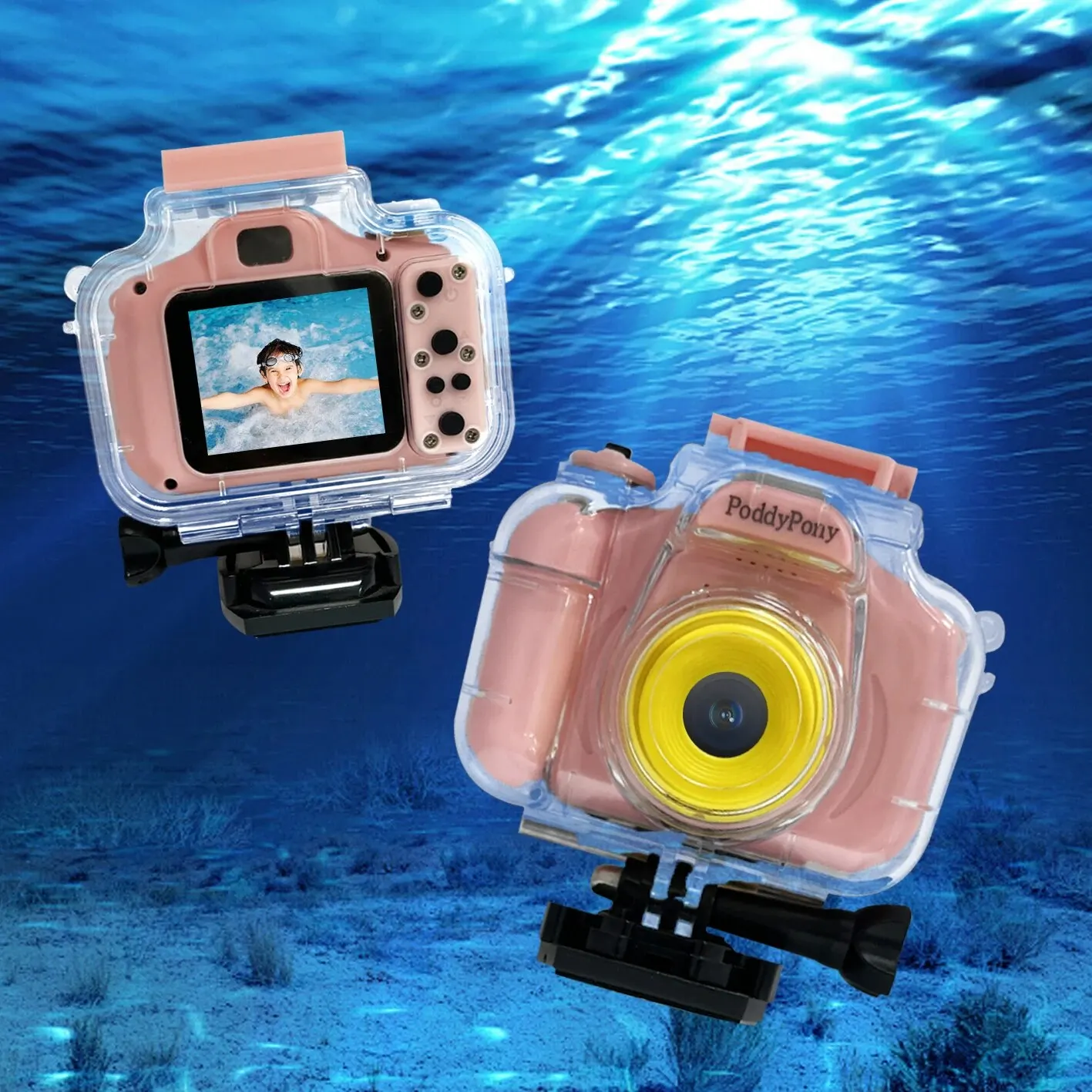 Waterproof Digital Kids Camera Underwater Action Viedo Recorder Indoor Outdoor Toddler Of Boys Girls Toy Gift 32G Card Inside