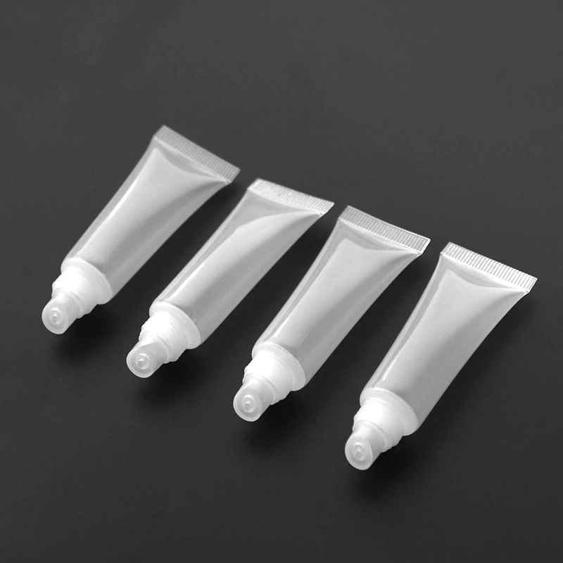 2025-250 Pack 10Ml Lip Gloss Tubes Empty Lotion Refill Tubes Soft Squeeze Tubes For DIY Travel Distribution Bottle