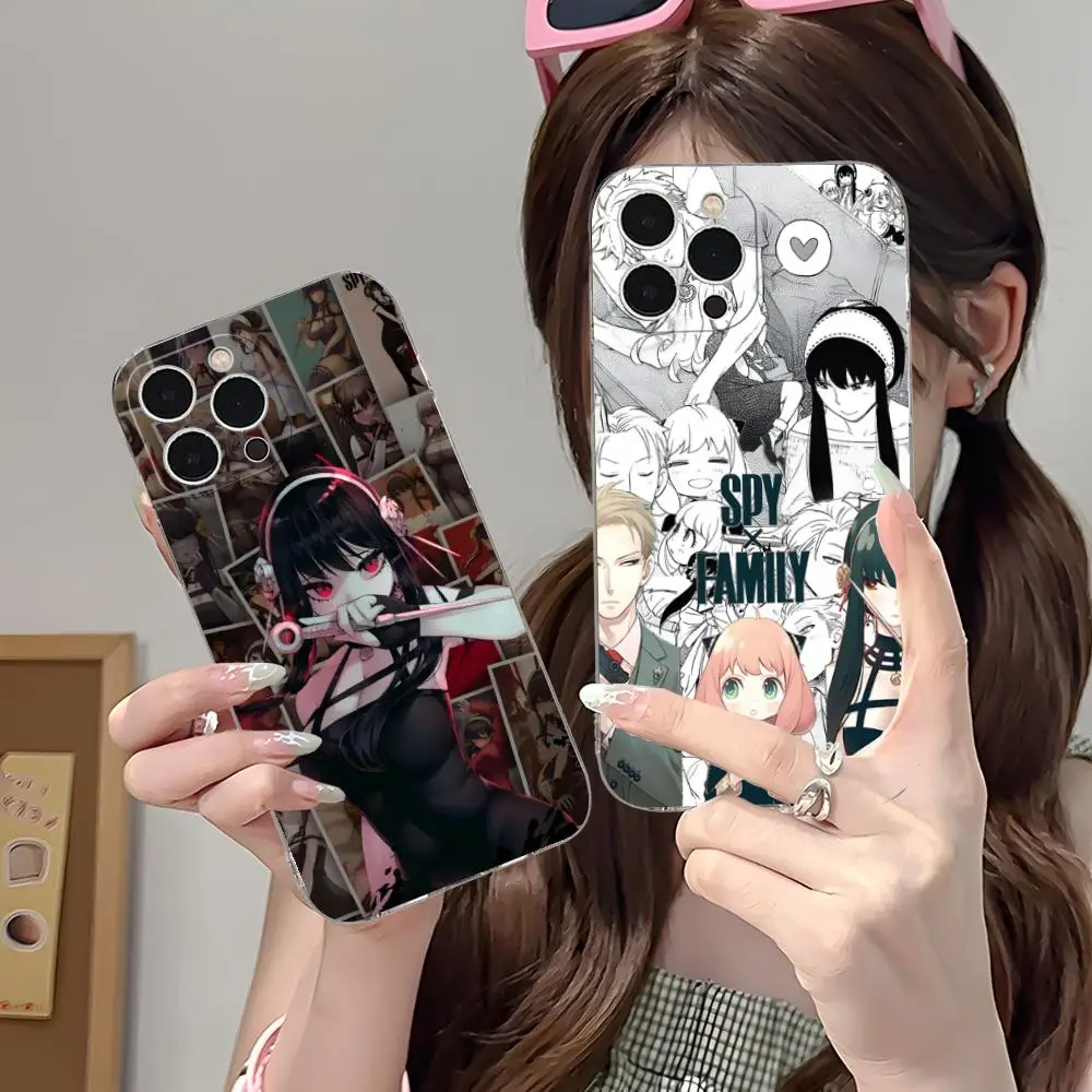 

Чехол для мобильного телефона «Семейка шпионов» для iPhone 17, 16, 15, 14, 13, 12, 11 X XR XS Air Pro Max Plus, мини-прозрачный цветной чехол для мобильных телефонов